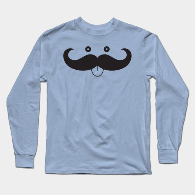 moustachio Long Sleeve T-Shirt by DarkChoocoolat